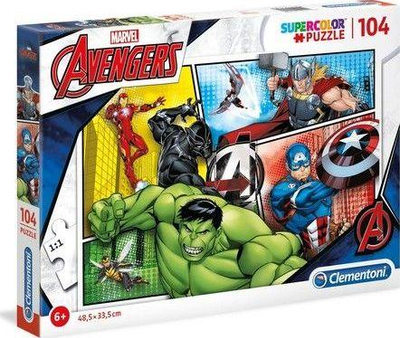 Set puzzle Clementoni Avengers, 104 elemente