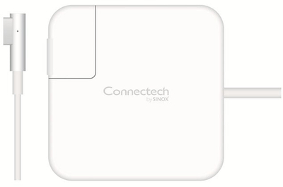 Karikues Connectech MagSafe, 60W, zëvendësues për MacBook, i bardhë