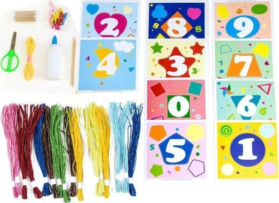 Set kreativ me letër Jokomisiada Numbers Make a Picture, edukativ, 3+