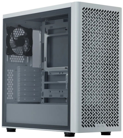 Kuti kompjutri Kolink Elite 502 White Lite, ATX, me mesh përpara, e bardhë