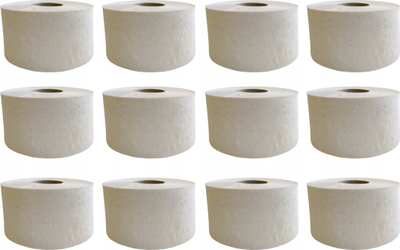 Letër higjienike Gray Jumbo Roll, rrotull e madhe 100 m, gri
