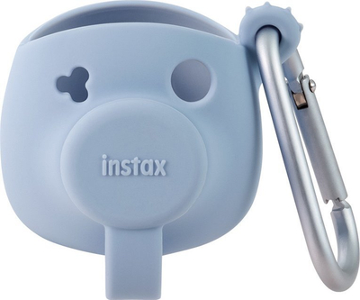 Futrollë silikoni për kamera Fujifilm Instax Pal, me karabiner, blu livando