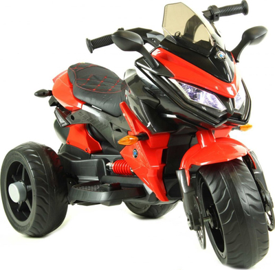 Motor elektrik për kalama me 3 rrota, 12V me 2 motorë, rrota EVA, i kuq e zi