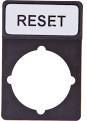 Etiketë Spamel RESET (ST22-1901P07), e zezë 