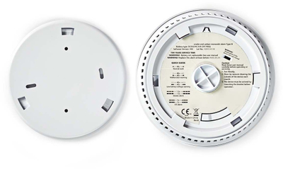 Detektor monoksidi karboni NEDIS DTCTCS10WT, alarm zanor, i bardhë