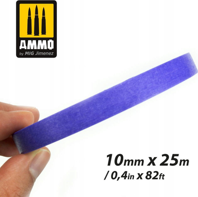 Shirit maskues Ammo Mig 8042 Softouch Velvet, 10mm, 25m, i verdhë
