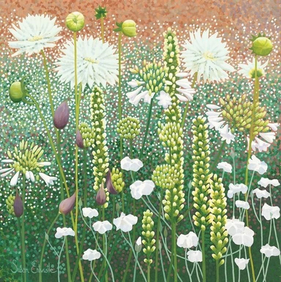 Kartolinë urimi Susan Entwistle White Flowers, me zarf, me lule të bardha