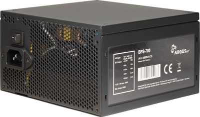 Напојување Argus BPS, 700W, 80 Plus Bronze, црно