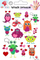 Tatuazhe të përkohshme për kalamaj All4Kids Loving Creatures, që lahen, me shumë ngjyra