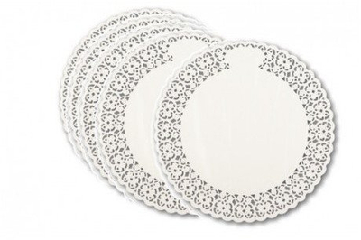 Nënseta dekorative letre Guardini Easy Bake 1415746, Ø28cm, set me 5 copë, të bardha