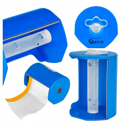 Dispenzer filmi mbrojtës GEKO, 10 cm, dorëmbajtës, blu