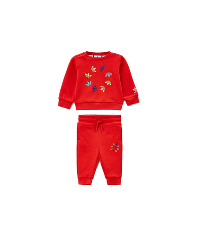 Trenerka set për fëmijë Adidas, e kuqe
