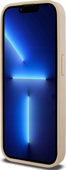 Mbulesë telefoni DKNY DKHCP15LPCPTSSP për iPhone 15 Pro 6.1", hardcase lëkurë, rozë