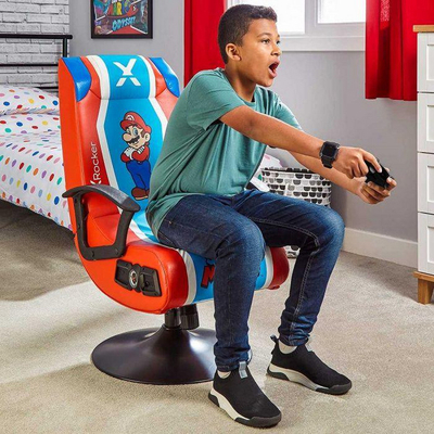 Karrige për lojëra X Rocker Nintendo Super Mario, e kuqe