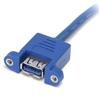 Kabllo paneli StarTech USB 3.0, 2 porta, 0.5m, blu