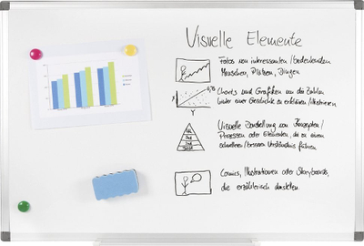 Tabllo magnetike Genie XXL Pro Whiteboard, 90 x 60 cm, e bardhë
