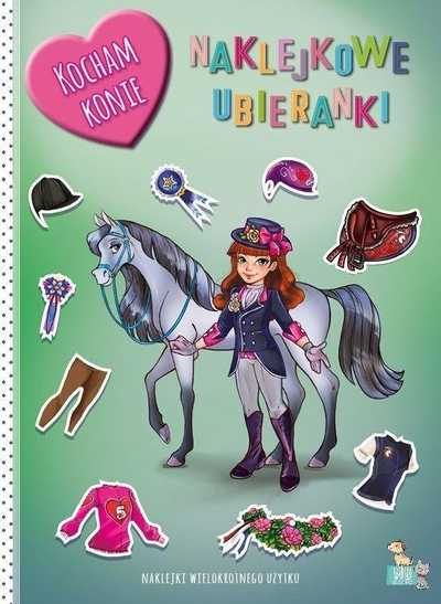 Libër aktiviteti Magic Horses Sticker Dress-Up, me ngjitësa, për kalama