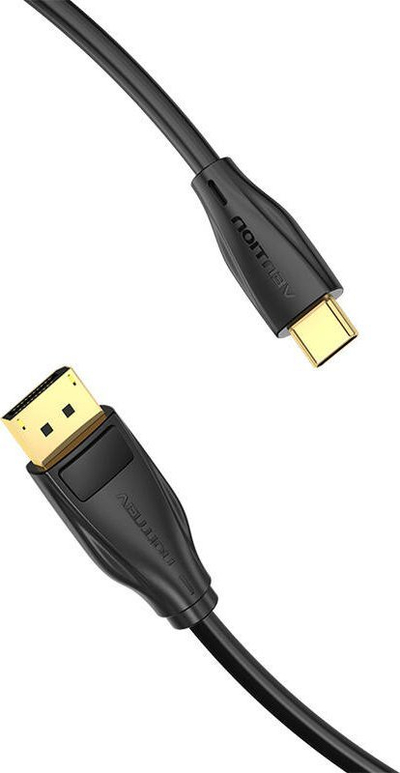 Кабел Вention USB C во DisplayPort 1.2, 2m, 4K, црн