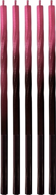 Qirinj torte ALBI Ombre Gold Red, 5 copë, 15 cm, të artë me të kuqe