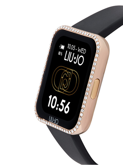 Orë smart për femra Liu Jo Smartwatch Mini Slim Luxury SWLJ168, e zezë