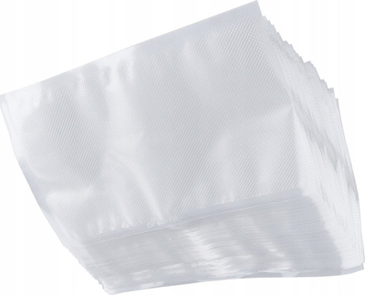Qese vakumi ChefOne Embossed, 20x30 cm, me etiketa, transparente