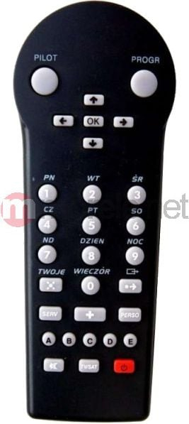 Pilot TV Philips RC 8244 C Plus, zëvendsues, universal, i zi