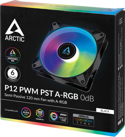 [OUTLET] Ftohës Arctic P12 PWM PST A-RGB 0dB, 120 mm