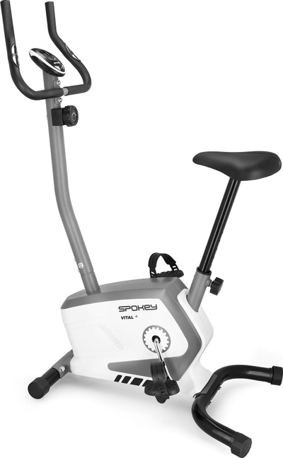Biçikletë statike magnetike Spokey Vital+ 940883, rrotull 4 kg, 8 shkallë rezistence, gri