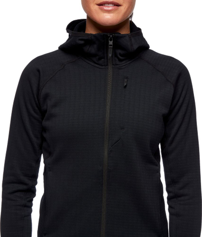 Дуксер со капуљача Black Diamond Factor Hoodie за жени, технички, големина XL, црн