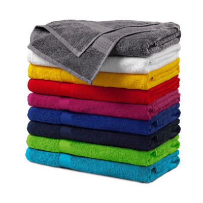 Peshqir banjoje Malfini Terry MLI-90507, 70x140 cm, 100% pambuk, i kuq