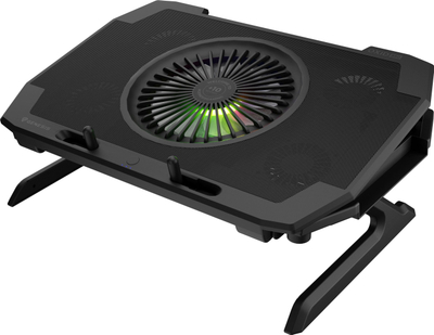 Cooling pad për laptop Genesis Oxid 850 RGB NHG-1858, 17.3\", 5 frirsa, i zi