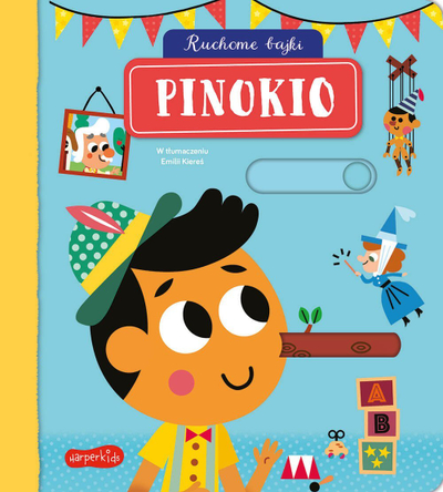 Libër për fëmijë Pinocchio Moving Fairy Tales, interaktiv, me ilustrime me ngjyra