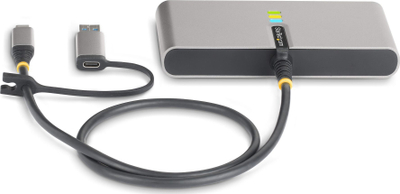 Hub USB C StarTech.com me 2 porta, 2x USB A 5Gbps, Gigabit Ethernet, RS232, i zi