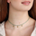 Qafore për femra La Petite Story Stylish Friendship Star Necklace LPS10ARR12, i artë/kaltër/gjelbër