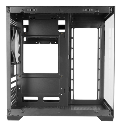 Kase kompjuterike Mars Gaming MC-VIEW2, MicroATX, xham i temperuar, FRGB, e zezë