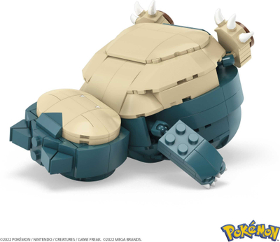 Set ndërtimi MEGA Pokémon Snorlax, 246 copa, figurë 10 cm, shumëngjyrësh