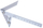 Shabllon qendre Insize Center Finder 200x150 mm, diapazon 6-220 mm, argjendtë