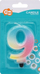 Qiri ditlindje Godan numri 9 pastel ombre, 8cm, shumëngjyrësh