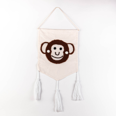 Dekor muri për fëmijë Home Styling Collection Safari Monkey, 70 x 37 cm, shumëngjyrësh