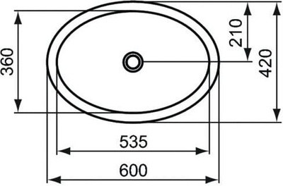 Lavaman Ideal Standard Strada 60cm, montim mbi banak, pa vrimë rubineti, i bardhë
