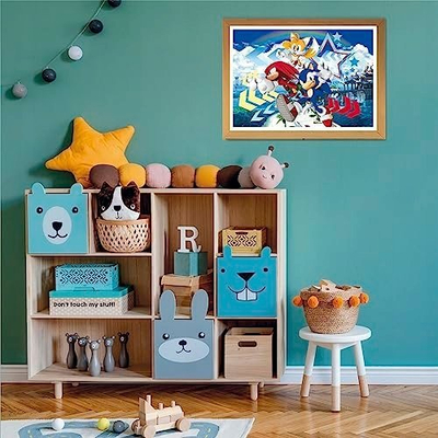 Puzzle për kalamaj Super 104 the Hedgehog Sonic 2023, 104 copa, 48.5 x 33.5 cm, shumëngjyrësh