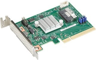 Интерфејс картичка Supermicro AOC-SLG4-2E4T, PCIe NVMe, внатрешна M.2