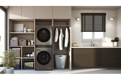 Lavatriçe tharëse LG WashTower WT1210BBF, 12kg 10kg, AI DD, klasa A, e bardhë