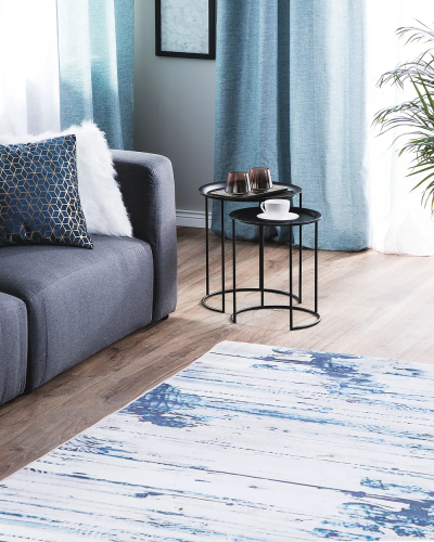 Tapet Beliani BURDUR, 160x230 cm, poliester, blu