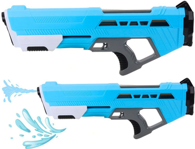 Pistoletë uji Lean Toys, 53 cm, me pompë uji, blu