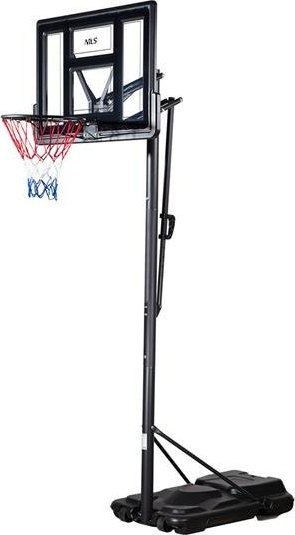 Kosh basketbolli Nils, me rrota, me lartësi që ndryshohet 245-305 cm, i zi