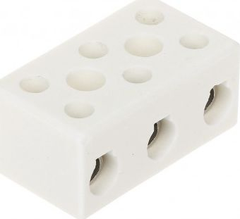 Bllok elektrik Simet KE-CPO-30A-3P, 3 pole, porcelan, i bardhë