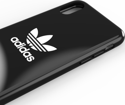 Mbrojtëse telefoni Adidas OR Snap Case Trefoil, për iPhone X XS, e zezë