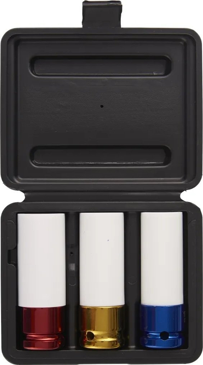 Set kokëra bulonash PROBUILDER Wheel Socket Set, 3 copë, 17 19 21mm, me kuti plastike e zezë