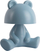 Lampë tavoline LED Bear, 27cm, blu e çelët